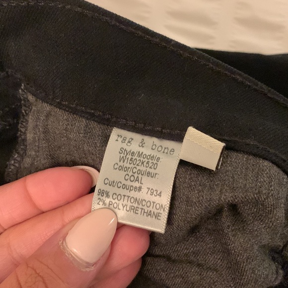 Rag & Bone skinny Jean in coal - Picture 5 of 9